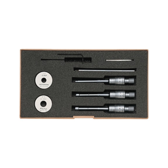 Inside diameter micrometer set 6-12mm/0.001mm three-jaw type  - Inside diameter micrometer set