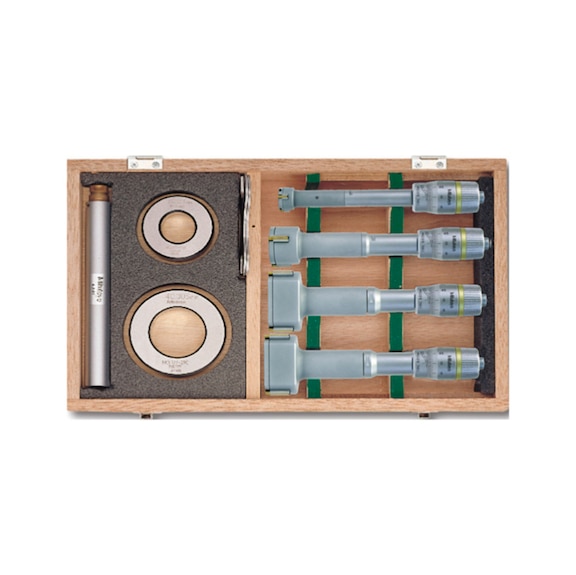 Inside diameter micrometer set 20-50mm/0.005mm three-jaw type  - Inside diameter micrometer set