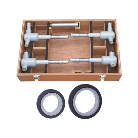 Inside diameter micrometer set 100-200mm/0.005mm three-jaw type  - Inside diameter micrometer set