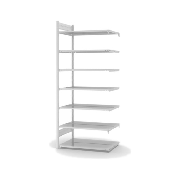 Module extens. rack doss. HOFE 1 000x600 mm, 7 tabl. gr. clr, cap. charge 90 kg - Rack à dossiers à un côté