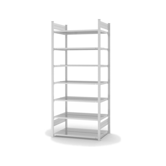 Module base rack dossiers HOFE 1 000x600 mm, 7 tabl. gr. clr, cap. charge 90 kg - Rack à dossiers à deux côtés