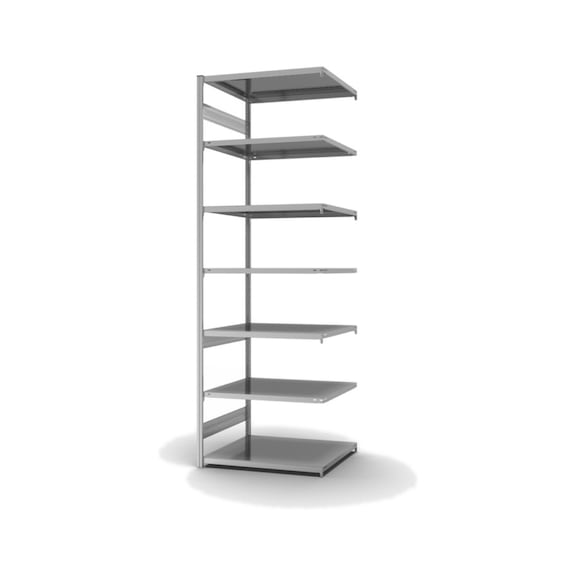 Module extension pr rayonnage HOFE 1 000x800 mm, 7 tabl. ZI, 230 kg HZA30810AM - Etagère de stockage à deux côtés