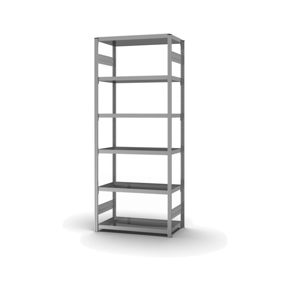 Module base pr étagère plateau HOFE 1 000x500 mm, 6 plat. ZI, cap. charge 200 kg - Etagères à plateaux à un côté