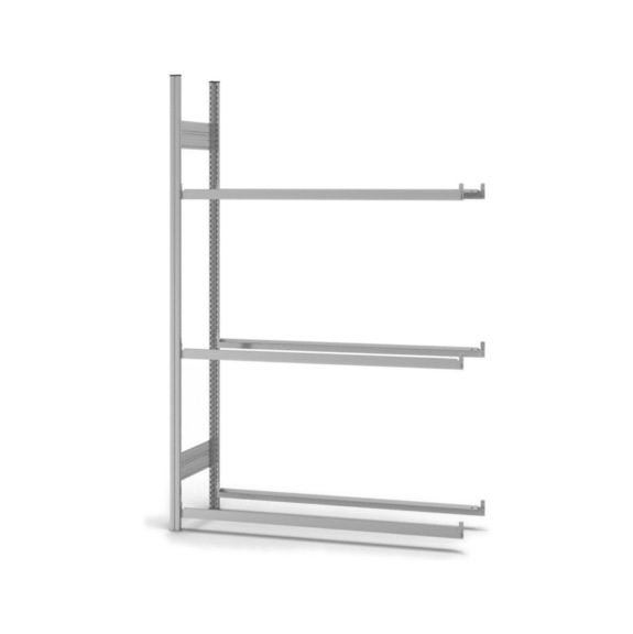 HOFE, étagère à pneus, module ext 1 300x400 mm, 3 tab. zing., 150 kg charge - Etagères à pneus à un côté