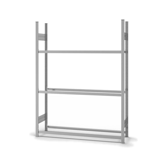 HOFE Reifenregal-Grundfeld 1500x400 mm, 3 Ebenen verzinkt, Traglast 150 kg - Reifenregal, einseitig