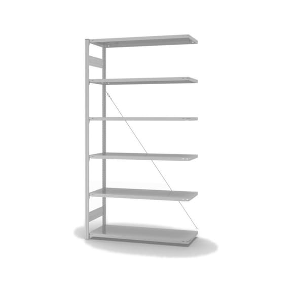 Module extens. pr rayonnage HOFE ESD 1 300x500 mm, 6 tabl. gr. clr, dissipation - Etagère de stockage ESD