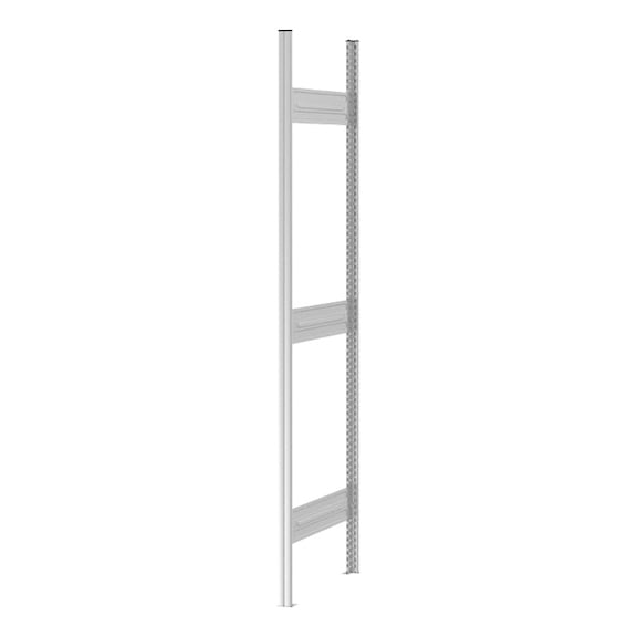 HOFE rack frame 3,000x535 mm, light grey, 2 coupling panels - Rack frame