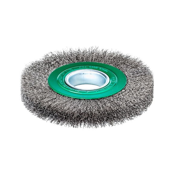 LESSMANN brosse rotative avec fil ondulé, 355362, poils en fil en acier inox. - Brosse rotative avec fil ondulé