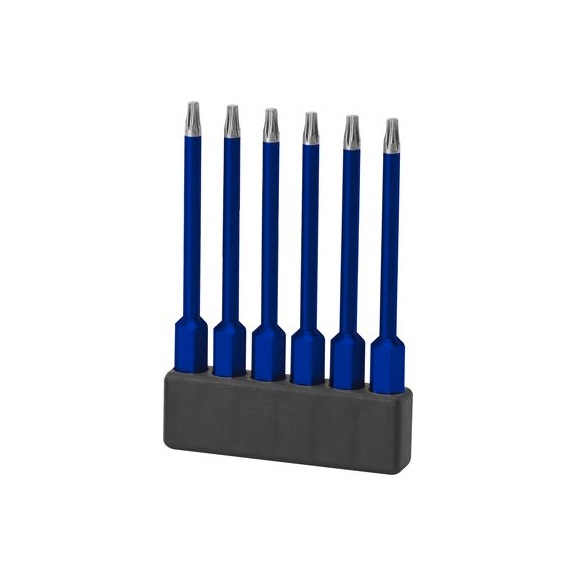 0-TPK-B02-25IP-75 SLOKY, 75 mm Bits für Sechskant Schrauben, 6 Stück - Bits für Drehmoment Schraubendreher für TORX PLUS Schrauben