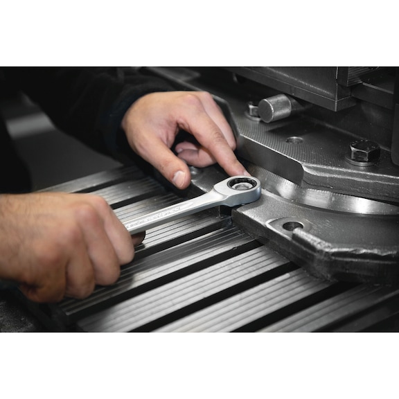 STAHLWILLE flat ratchet combination wrench 13 mm - Ratchet combination wrench, straight