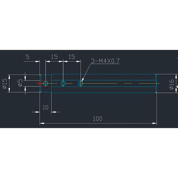 Boring Reducing Bar, D16-D5 - Boring Reducing Bars