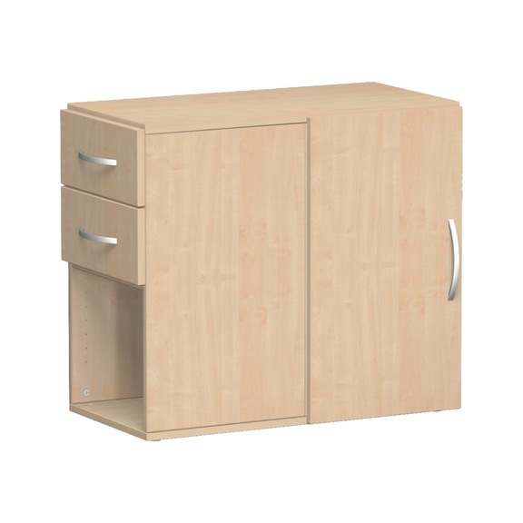 Add-on cabinet 420x820x720, maple/maple - Add-on closet with drawers