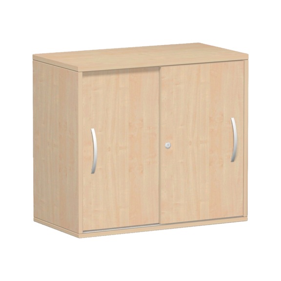 Armoire à porte coulissante complémentaire 800x425 érable/érable - Armoire à portes coulissantes réglable avec pieds réglables
