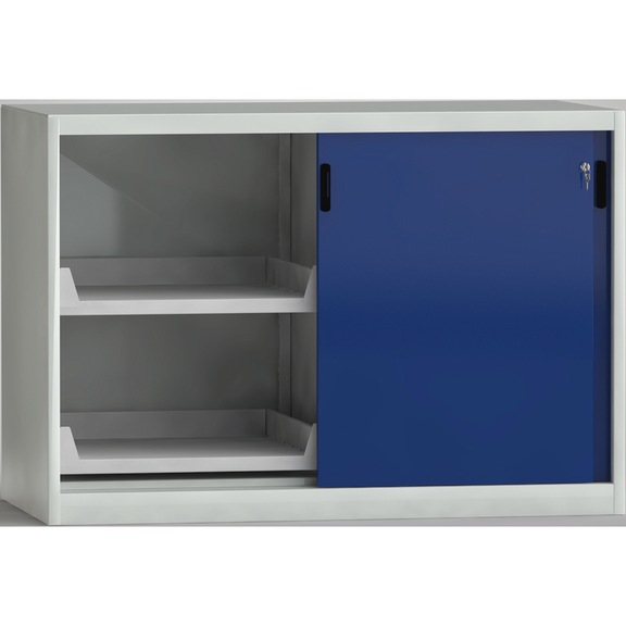 KLW Sliding-door wardrobe 1500x1000x815 mm with 4 pull-out shelves - Workshop cabinet