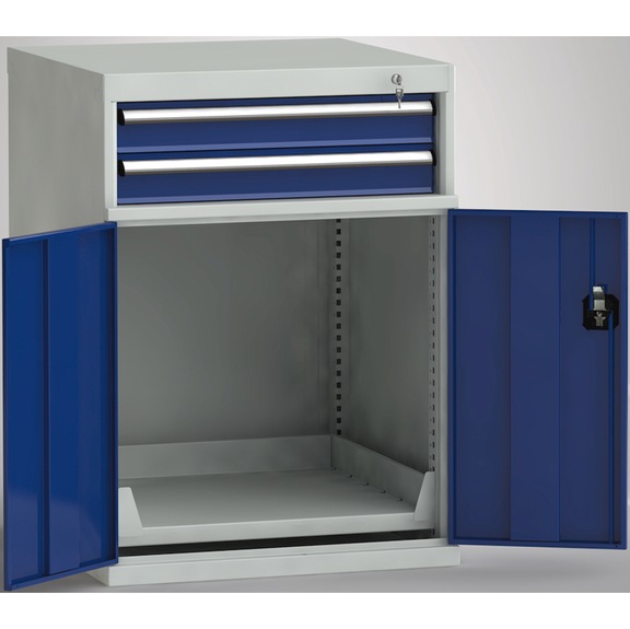 KLW machine side cabinet 725x772x1000 mm 2 drawers 1 pull-out shelf - Drawer cabinet (storage equipment, workshop)