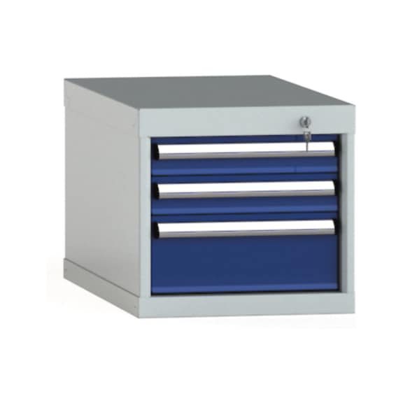 KLW drawer cabinet 400x419x750 mm with 3 drawers full extension 75 kg - Drawer cabinet (storage equipment, workshop)