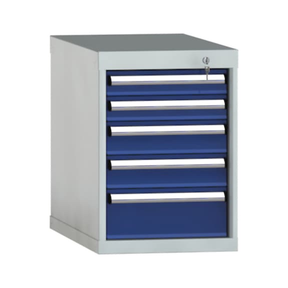 KLW drawer cabinet 600x419x750 mm with 5 drawers full extension 200 kg - Drawer cabinet (storage equipment, workshop)