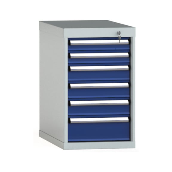 KLW drawer cabinet 700x419x750 mm with 6 drawers single extension 100 kg - Drawer cabinet (storage equipment, workshop)