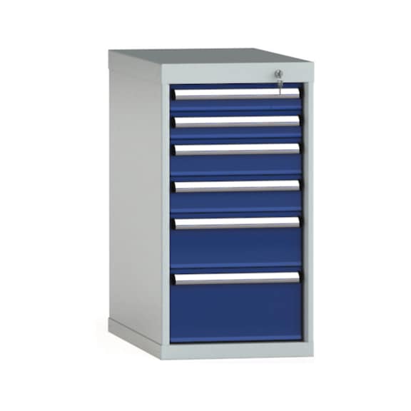 KLW Schubladenschrank 800x419x750 mm mit 6 Schubladen Vollauszug 75 kg - Schubladenschrank (Lagereinrichtung, Werkstatt)