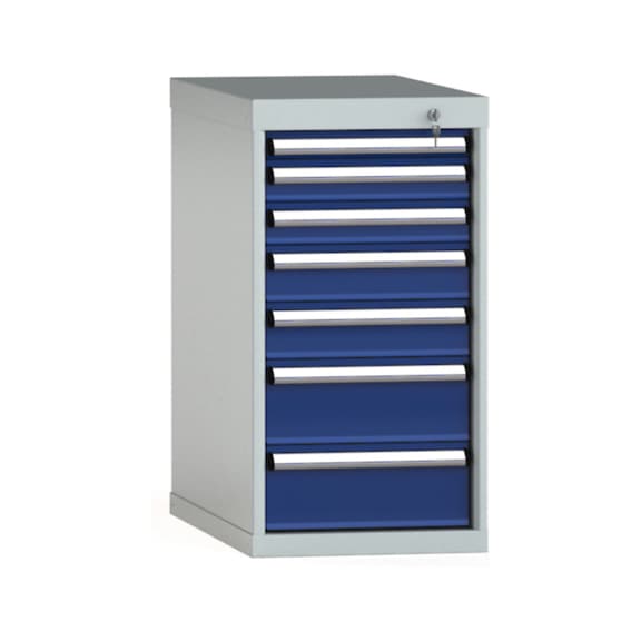 KLW Schubladenschrank 800x419x750 mm mit 7 Schubladen Vollauszug 200 kg/75kg - Schubladenschrank (Lagereinrichtung, Werkstatt)