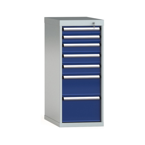 KLW drawer cabinet 1000x419x750 mm with 7 drawers single extension 100 kg - Drawer cabinet (storage equipment, workshop)