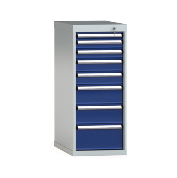KLW drawer cabinet 1000x419x750 mm with 8 drawers full extension 75 kg - Drawer cabinet (storage equipment, workshop)