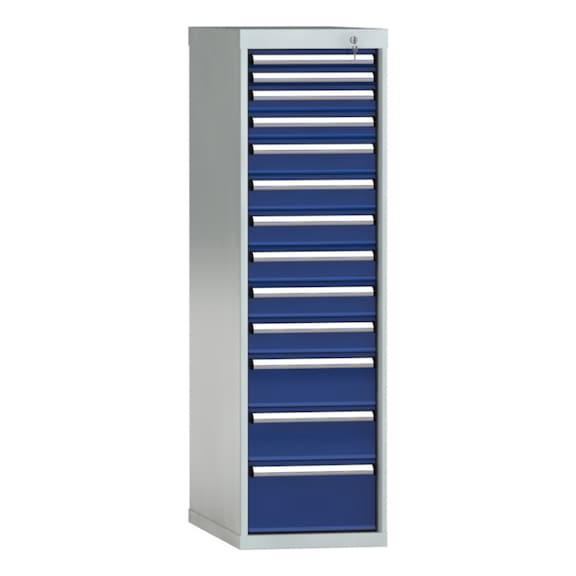 KLW drawer cabinet 1450x419x750 mm with 13 drawers single extension 100 kg - Drawer cabinet (storage equipment, workshop)