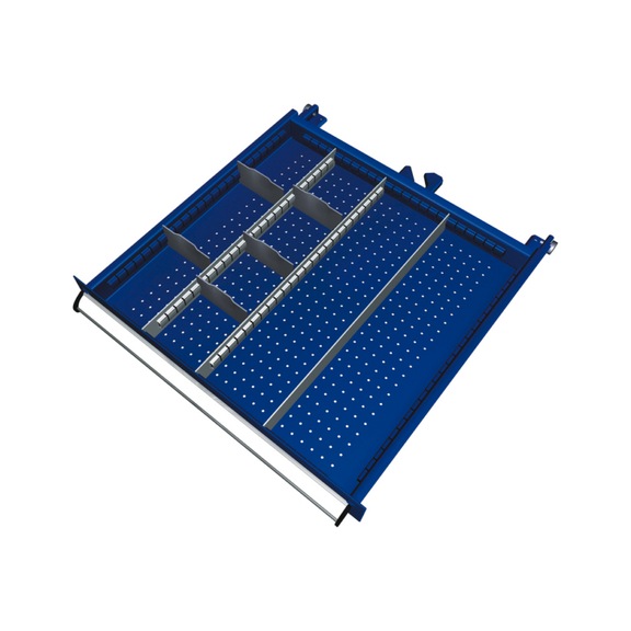 KLW partitioning material set front height 75 mm à 8 pieces 572 x 605 mm SEA-B04-042 - Organizer insert for drawer