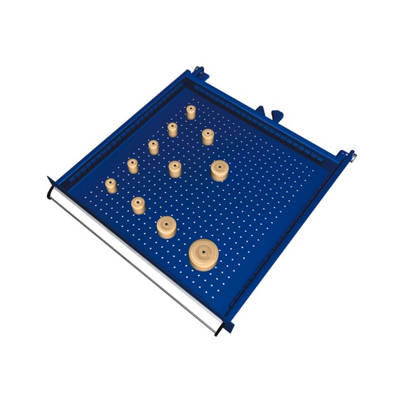KLW dividing material set front height 50 - 400 mm 11 pieces SEA572 x 605 mm - Organizer insert for drawer