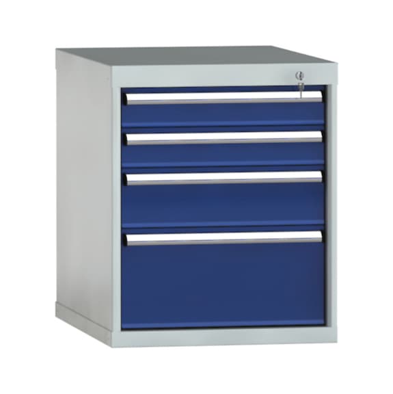 KLW Schubladenschrank 700x572x605 mm 4 Schubladen Vollauszug 75 kg - Schubladenschrank (Lagereinrichtung, Werkstatt)