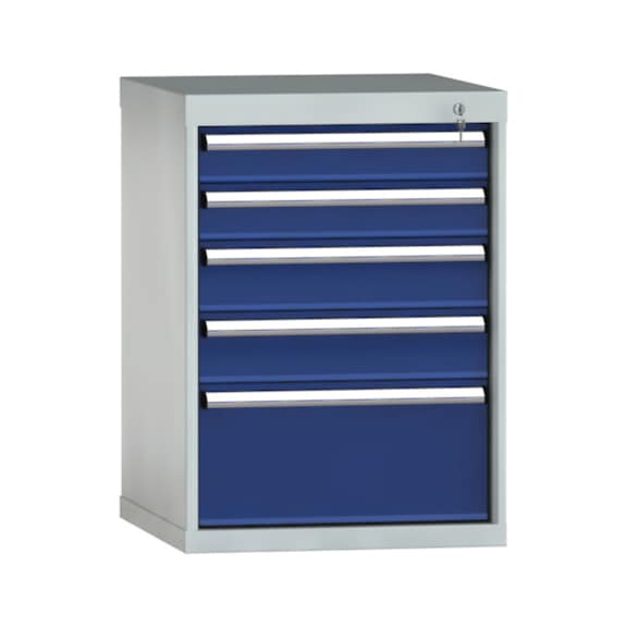 KLW Schubladenschrank 800x572x605 mm 5 Schubladen Vollauszug 200 kg - Schubladenschrank (Lagereinrichtung, Werkstatt)