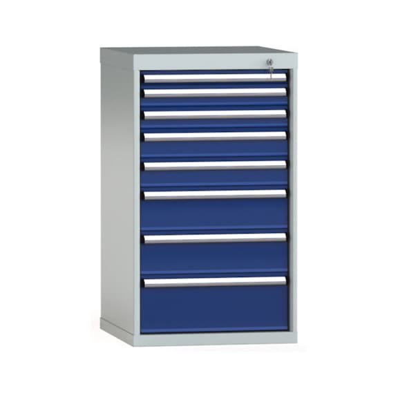 KLW drawer cabinet 1000x572x605 mm 8 drawers full extension 200 kg/75 kg - Drawer cabinet (storage equipment, workshop)