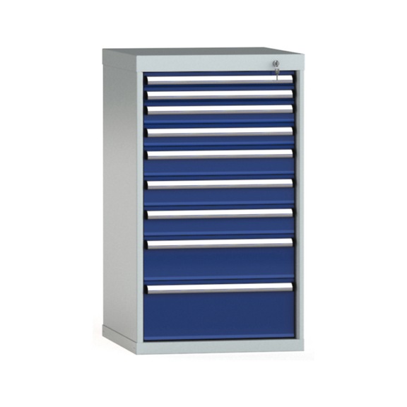 KLW drawer cabinet 1000x572x605 mm 9 drawers single extension 100 kg - Drawer cabinet (storage equipment, workshop)