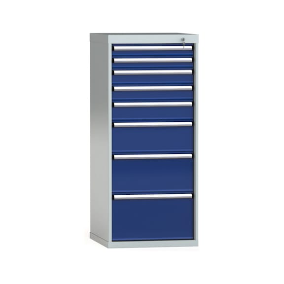 KLW drawer cabinet 1325x572x605 mm 8 drawers full extension 200 kg - Drawer cabinet (storage equipment, workshop)