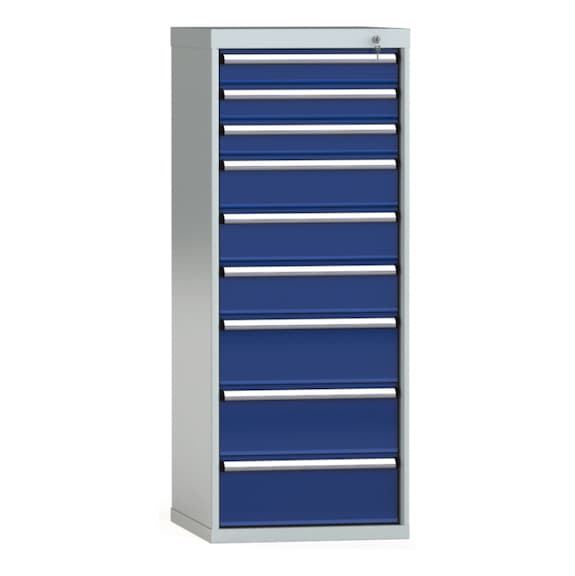 KLW Schubladenschrank 1450x572x605 mm 9 Schubladen Vollauszug 200 kg - Schubladenschrank (Lagereinrichtung, Werkstatt)