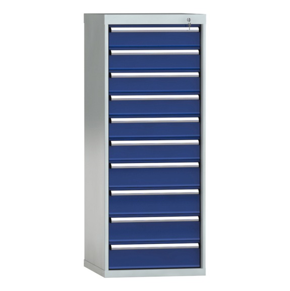 KLW drawer cabinet 1450x572x605 mm 10 drawers full extension 200 kg - Drawer cabinet (storage equipment, workshop)