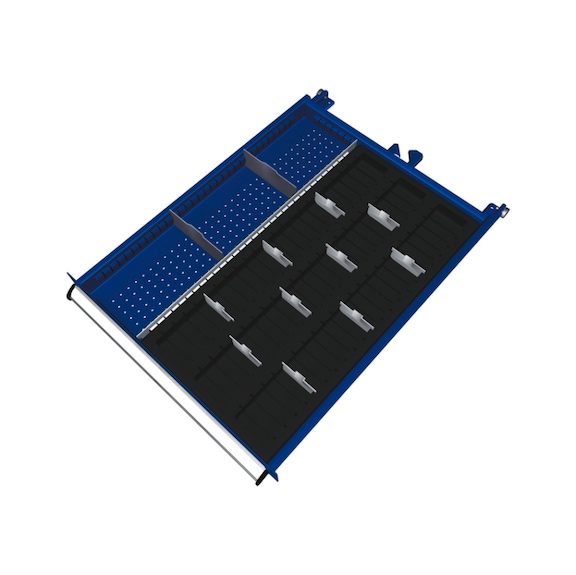 KLW dividing material set, front height 200-250-300-400 mm 14 pieces Model SEB B08 - Drawer organizer material (workshop equipment, parts)