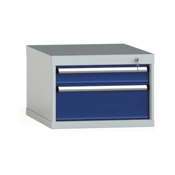 KLW Schubladenschrank 400x572x750 mm 2 Schubladen Vollauszug 75 kg - Schubladenschrank (Lagereinrichtung, Werkstatt)