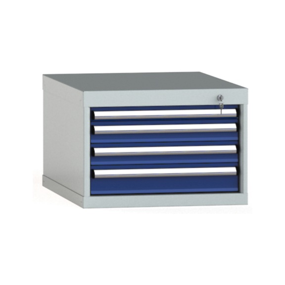 KLW drawer cabinet 400x572x750 mm 4 drawers single extension 100 kg - Drawer cabinet (storage equipment, workshop)