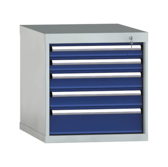 KLW drawer cabinet 600x572x750 mm 5 drawers single extension 100 kg - Drawer cabinet (storage equipment, workshop)