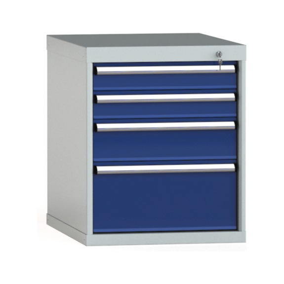 KLW drawer cabinet 700x572x750 mm 4 drawers single extension 100 kg - Drawer cabinet (storage equipment, workshop)
