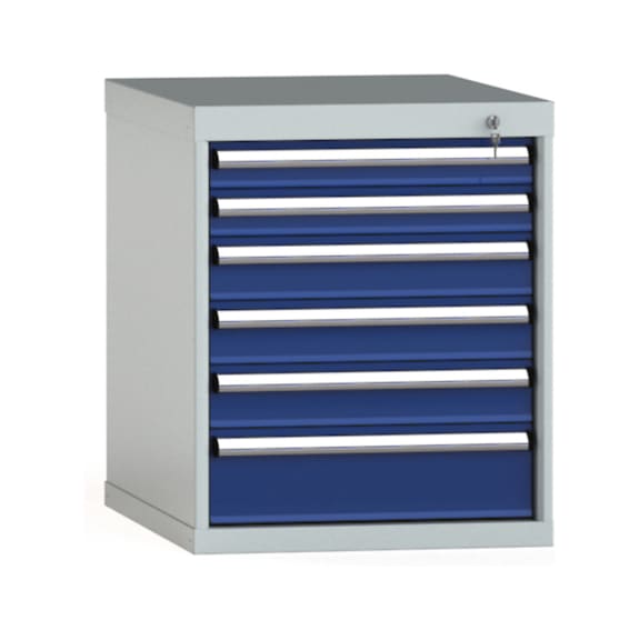 KLW Schubladenschrank 700x572x750 mm 6 Schubladen Vollauszug 75 kg - Schubladenschrank (Lagereinrichtung, Werkstatt)