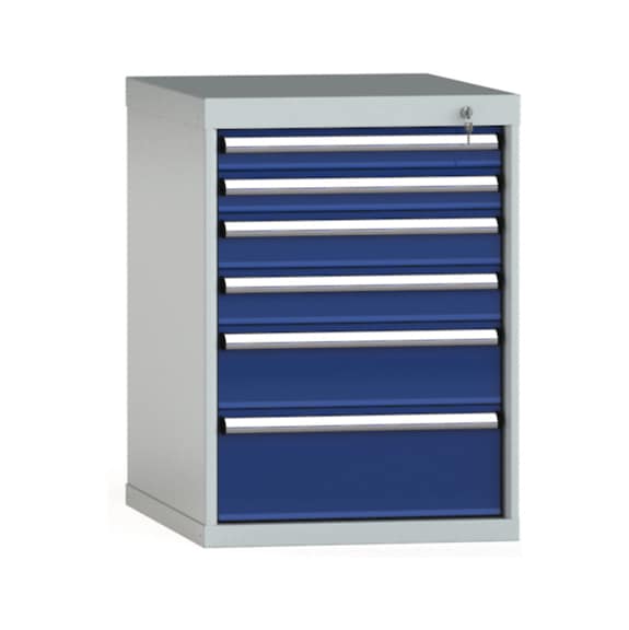 KLW drawer cabinet 800x572x750 mm 6 drawers single extension 100 kg - Drawer cabinet (storage equipment, workshop)