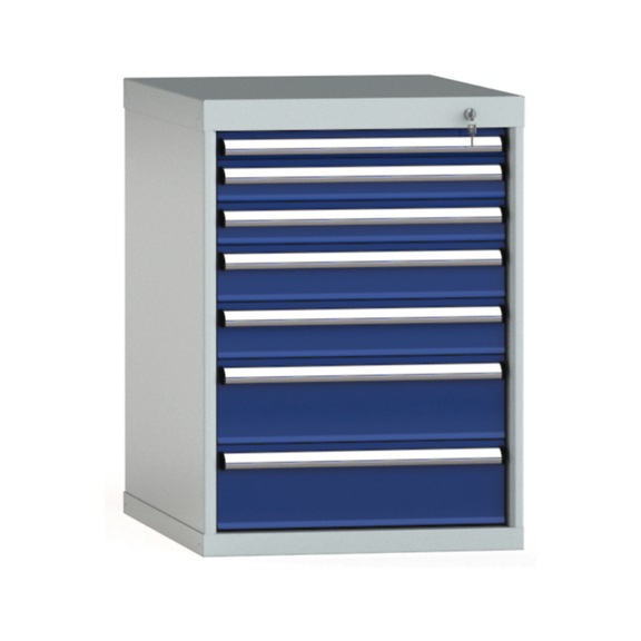 KLW drawer cabinet 800x572x750 mm 7 drawers single extension 100 kg - Drawer cabinet (storage equipment, workshop)