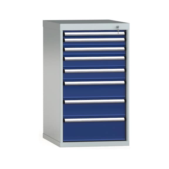 KLW Schubladenschrank 1000x572x750 mm 8 Schubladen Vollauszug 200 kg/75kg - Schubladenschrank (Lagereinrichtung, Werkstatt)