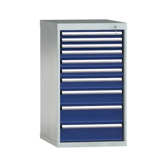 KLW Schubladenschrank 1000x572x750 mm 10 Schubladen Vollauszug 200 kg/75kg - Schubladenschrank (Lagereinrichtung, Werkstatt)