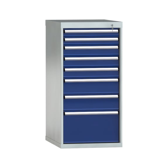 KLW Schubladenschrank 1150x572x750 mm 8 Schubladen Einfachauszug 100 kg - Schubladenschrank (Lagereinrichtung, Werkstatt)