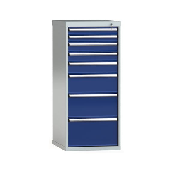 KLW drawer cabinet 1325x572x750 mm 8 drawers single extension 100 kg - Drawer cabinet (storage equipment, workshop)