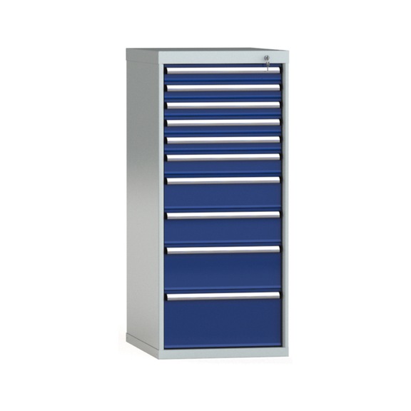 KLW Schubladenschrank 1325x572x750 mm 10 Schubladen Einfachauszug 100 kg - Schubladenschrank (Lagereinrichtung, Werkstatt)