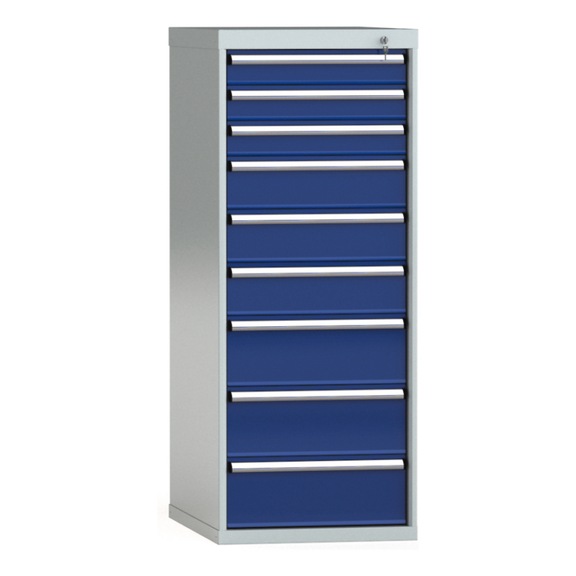 KLW drawer cabinet 1450x572x750 mm 9 drawers single extension 100 kg - Drawer cabinet (storage equipment, workshop)